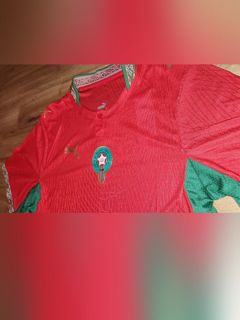 Morocco Home Soccer Jersey Player Version(L/XXL READ DESCRIPTION** 🇲🇦 - Picture 6 of 9